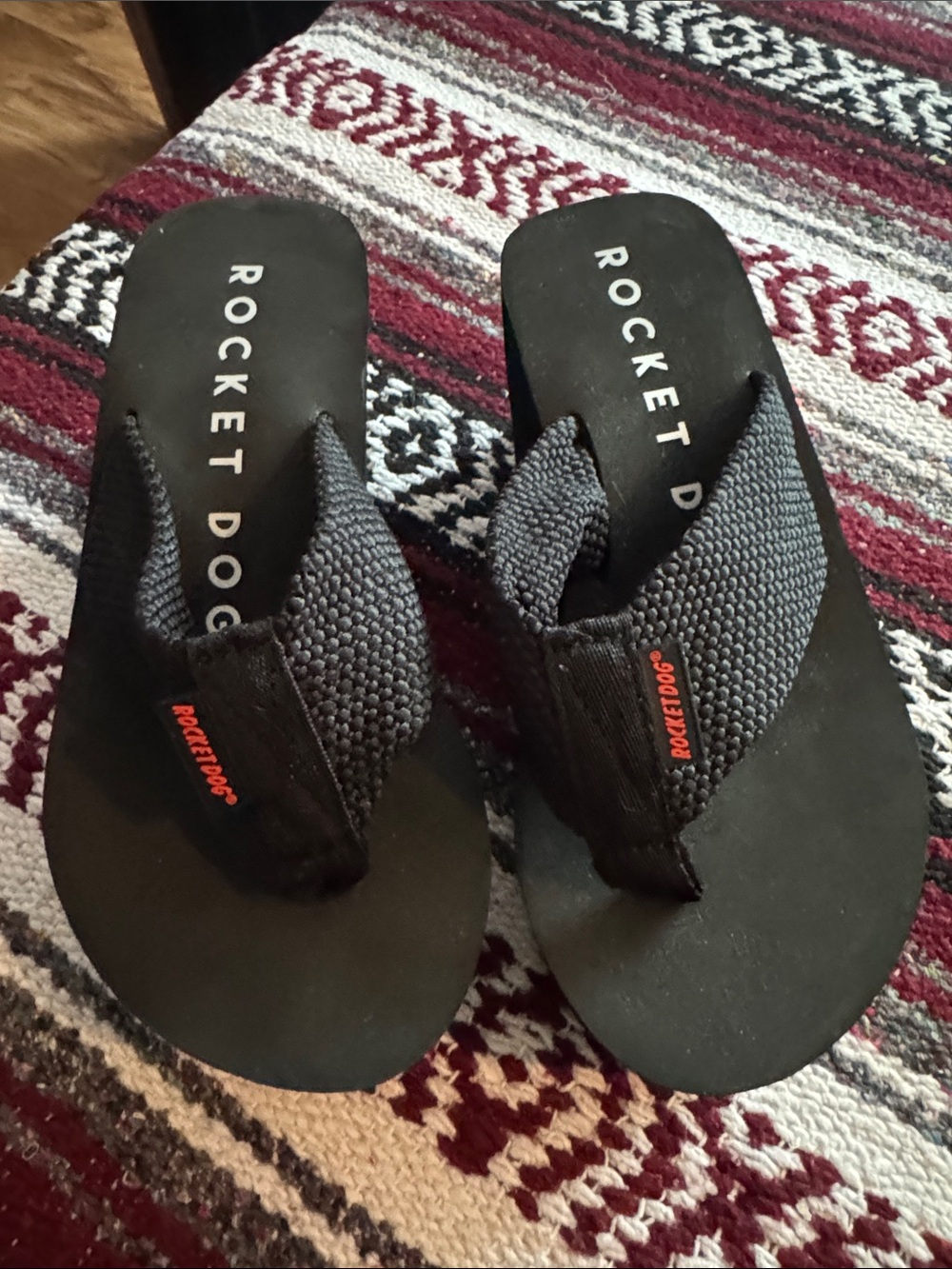 Rocket Dog Black Platform Flip Flop Sandals